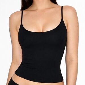 SKIMS SMOOTH LOUNGE SKIMPY STRAP CAMI OBSIDIAN XSMALL NWT